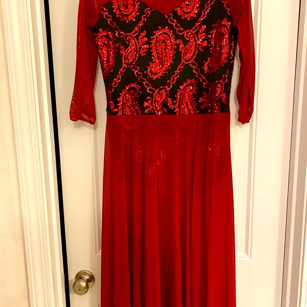 Beautiful red leotard (dance/ costume) L dress